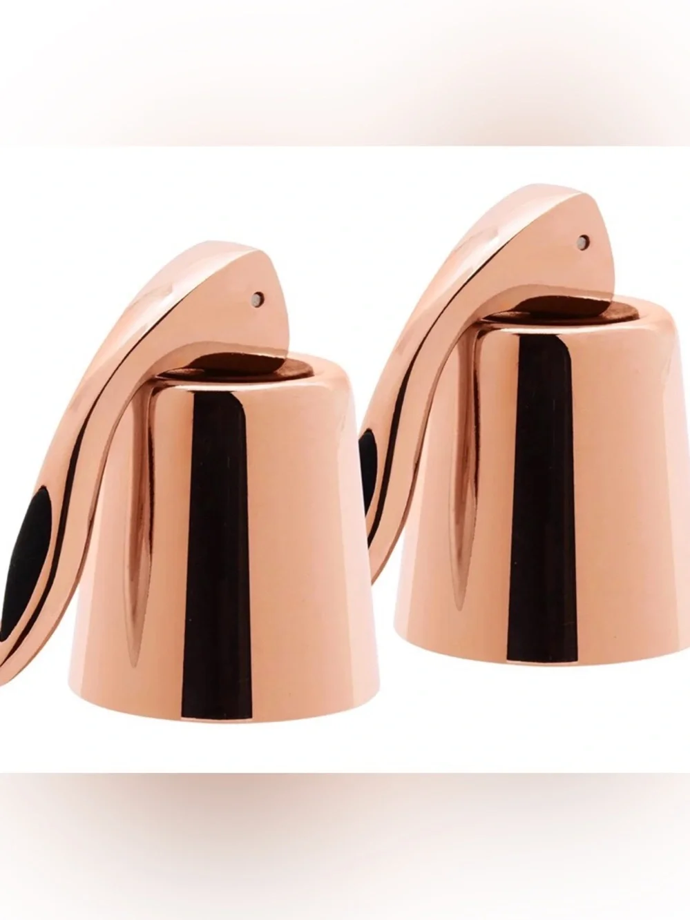 OGGI Copper-Plated Wine Bottle Stoppers